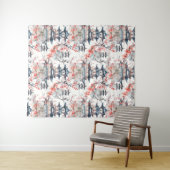 Chinesische Pagode mit Kirschblüten (4) Wandteppich (Beispiel (Horizontal))