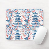 Chinesische Pagode mit Kirschblüten (5) Mousepad (Mit Mouse)