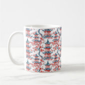 Chinesische Pagode mit Kirschblüten (6) Kaffeetasse (Links)