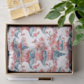 Chinesische Pagode mit Kirschblüten (6) Seidenpapier (Geschenk)