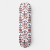 Chinesische Pagode mit Kirschblüten (6) Skateboard (Vorderseite)