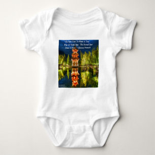 Chinesische Pagode und Natursprichwort Baby Strampler