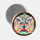 Chinesische Peking-Opernmaske Version 2 Magnet (Vorderseite/Rückseite)
