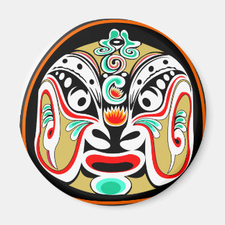 Chinesische Peking-Opernmaske Version 2 Magnet