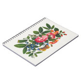 Chinesische Peony Colorful Blume Qing Dynsty Notizblock (Linke Seite)