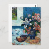 Chinesische Pfennig und Mandolin | Paul Gauguin Postkarte (Vorne/Hinten)