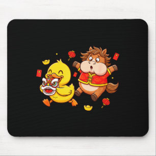 Chinesische Pferd Ente Lustige Kinder Männer Fraue Mousepad