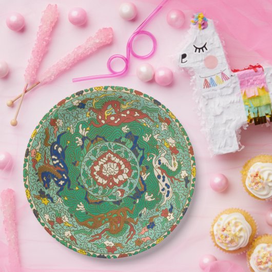 Chinesische Pferdedesignpapier-Teller Pappteller (Party)