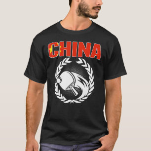 Chinesische Pingpong-Unterlage für Tischtennis mit T-Shirt