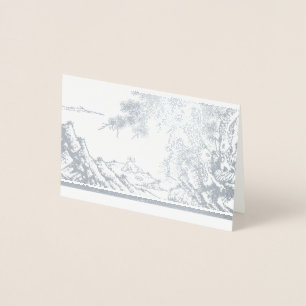 Chinesische Poet-Philosoph-Foil-Karte Folienkarte