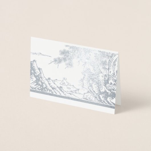 Chinesische Poet-Philosoph-Foil-Karte Folienkarte (Vorderseite)