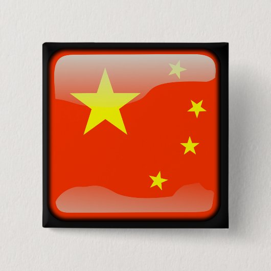 Chinesische polierte Flagge Button (Vorderseite)