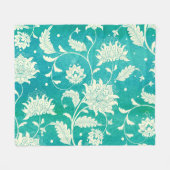 Chinesische Porzellanflora Fleecedecke (Vorderseite (Horizontal))