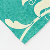 Chinesische Porzellanflora Fleecedecke (Ecke)