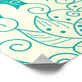 Chinesische Porzellanflora Poster (Ecke)