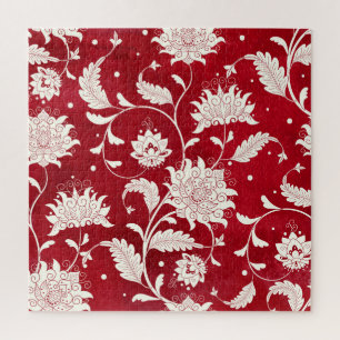 Chinesische Porzellannachahmung: Blumenmalerei Puzzle