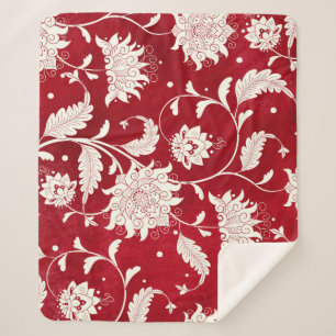 Chinesische Porzellannachahmung: Blumenmalerei Sherpadecke