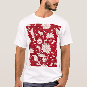 Chinesische Porzellannachahmung: Blumenmalerei T-Shirt