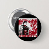 Chinesische Propaganda Button (Vorne & Hinten)