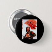Chinesische Propaganda Button (Vorne & Hinten)
