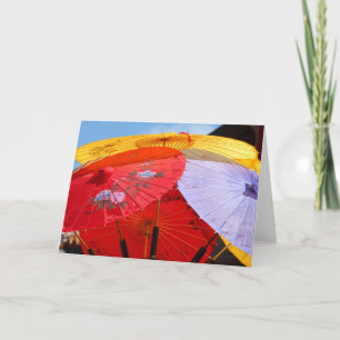 Chinesische Regenschirme Karte