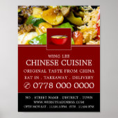Chinesische Restaurantwerbung Poster (Vorne)