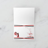 Chinesische Rooster-Note-Karte Karte (Innenseite)