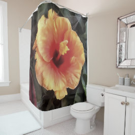 Chinesische Rose Blume Künstlerisches Blumenblut Duschvorhang