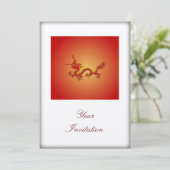 Chinesische Rot-und Einladung (Stehend Vorderseite)