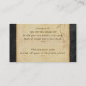 Chinesische rote Drache-Visitenkarten Visitenkarte (Rückseite)