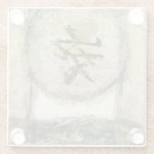 Chinesische Ruhe Gemälde von Mauro Glasuntersetzer (Rückseite)