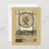 Chinesische Ruhe Gemälde von Mauro Postkarte (Vorne/Hinten)