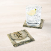 Chinesische Ruhe Gemälde von Mauro Rechteckiger Pappuntersetzer (Vor Ort)