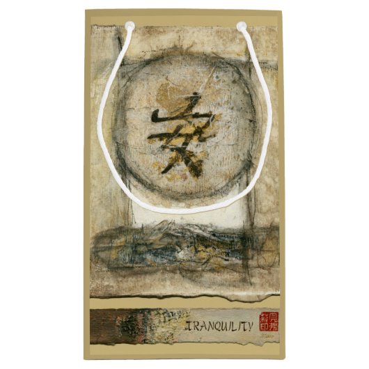 Chinesische Ruhe-Malerei von Mauro Kleine Geschenktüte (Rückseite)