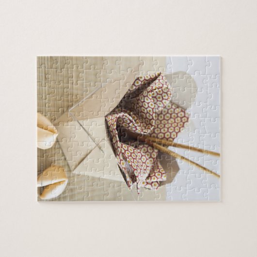 Chinesische Sammelbehälter und Glückskekse Puzzle (Horizontal)