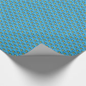 Chinesische Scallops, Türkis und Aqua Wrapping Pap Geschenkpapier (Ecke)