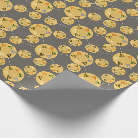 Chinesische Schachbretter Geschenkpapier (Ecke)