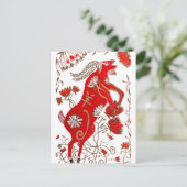 Chinesische Schafastrologie Postkarte (Stehend Vorderseite)