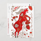 Chinesische Schafastrologie Postkarte (Vorne/Hinten)