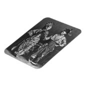 Chinesische Schauspieler, c.1870 (b/w-Foto) Magnet (Linke Seite)