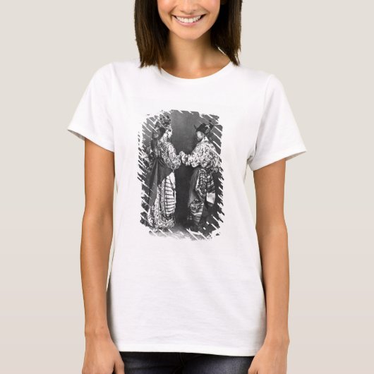 Chinesische Schauspieler von hinten, c.1870 (b/w-F T-Shirt (Vorderseite)