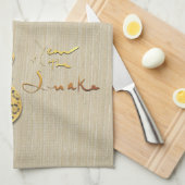 Chinesische Schlange Jahr 2025 wählen Farbe KT2 Geschirrtuch (Viertel Falte)