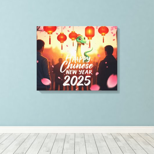 Chinesische Schlange Leinwanddruck (Insitu (Holzboden))