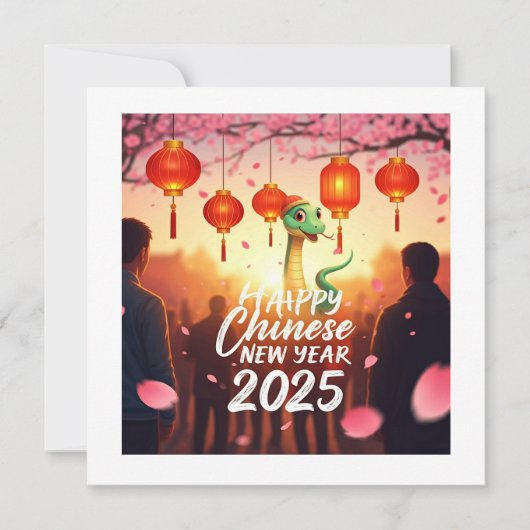 Chinesische Schlange Save The Date (Vorderseite)