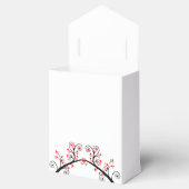 Chinesische Schlange und rote Blüten Geschenkschachtel (Geöffnet)