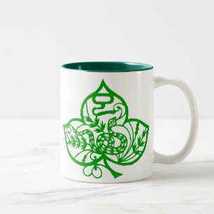 Chinesische Schlangen-Tasse Zweifarbige Tasse