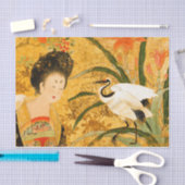 Chinesische Schönheit und das Crane 10lb-Gewebepap Seidenpapier (Handwerk)