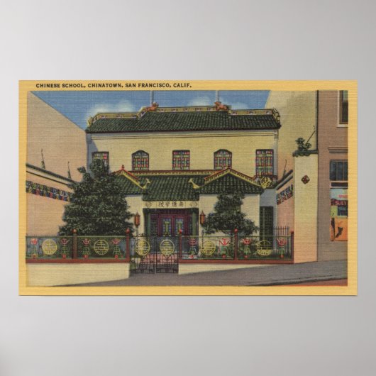 Chinesische Schule - San Francisco, CA Poster (Vorne)
