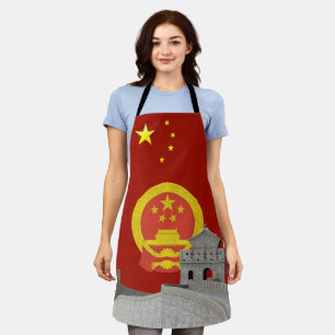 Chinesische Schürze des nationalen Emblems