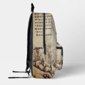 Chinesische Scroll-Tintenlandschaft Bedruckter Rucksack (Links)